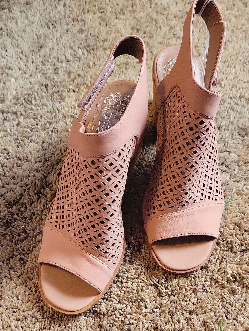 Vince Camuto Women's Open-Toe Slingback Sandals in Blush, Size 7